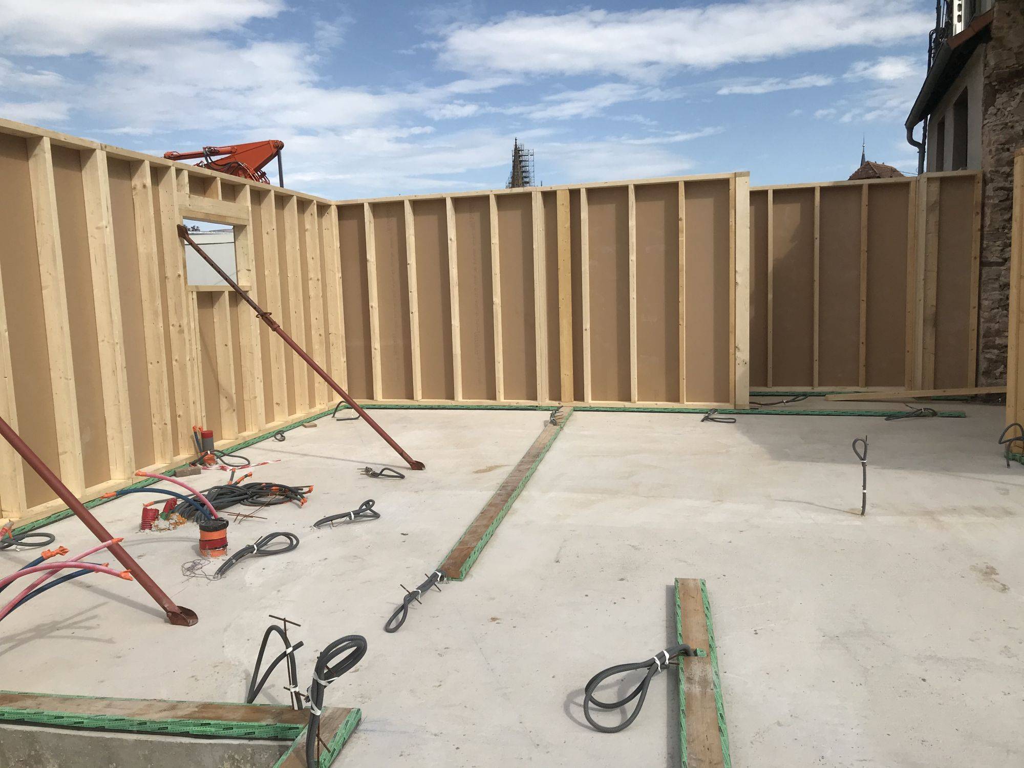 Construction d&#8217;une maison ossature bois à Obernai Hœœnheim 1