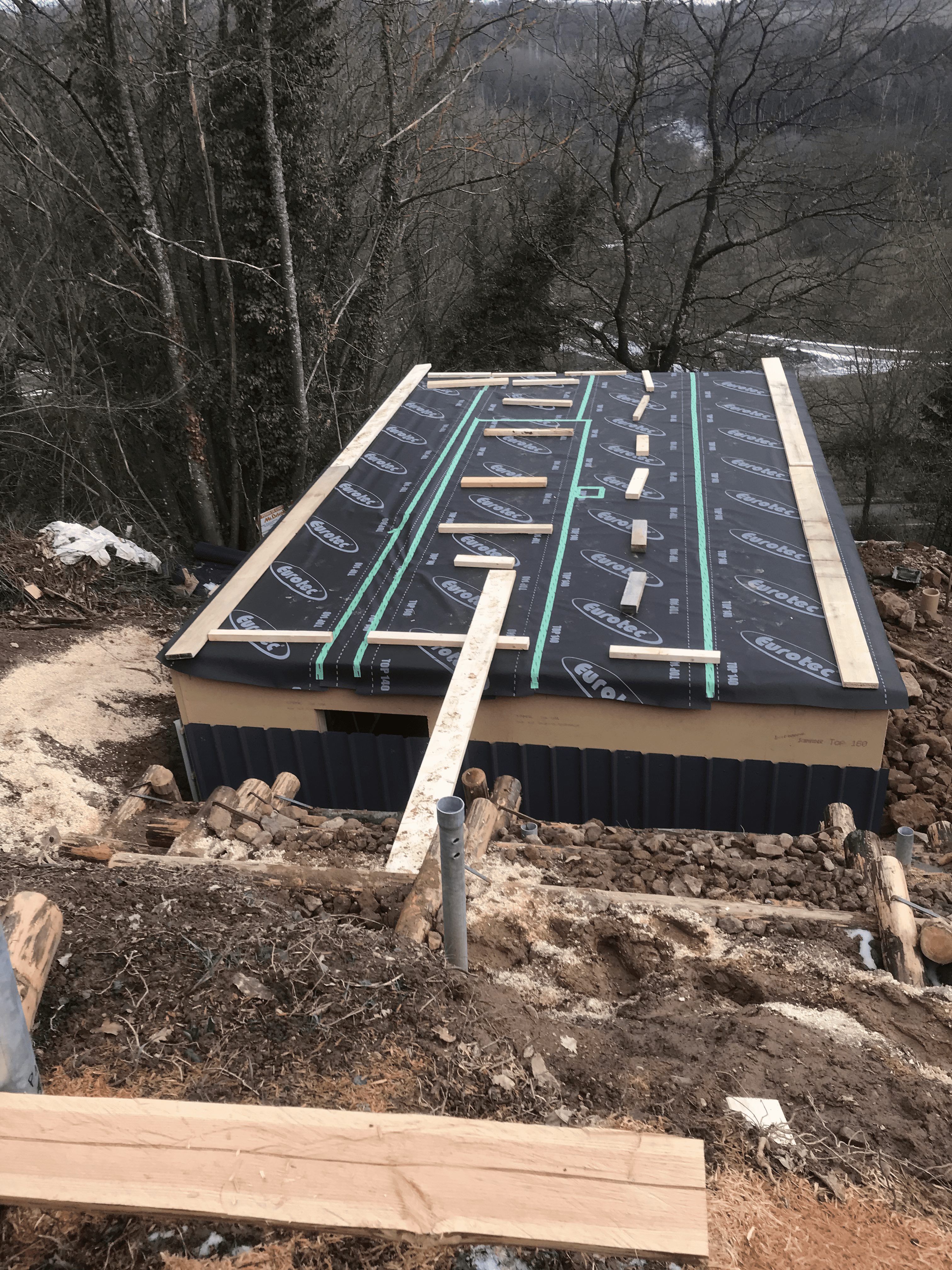 Construction d&#8217;une maison ossature bois à Mollkirch Hœœnheim 1
