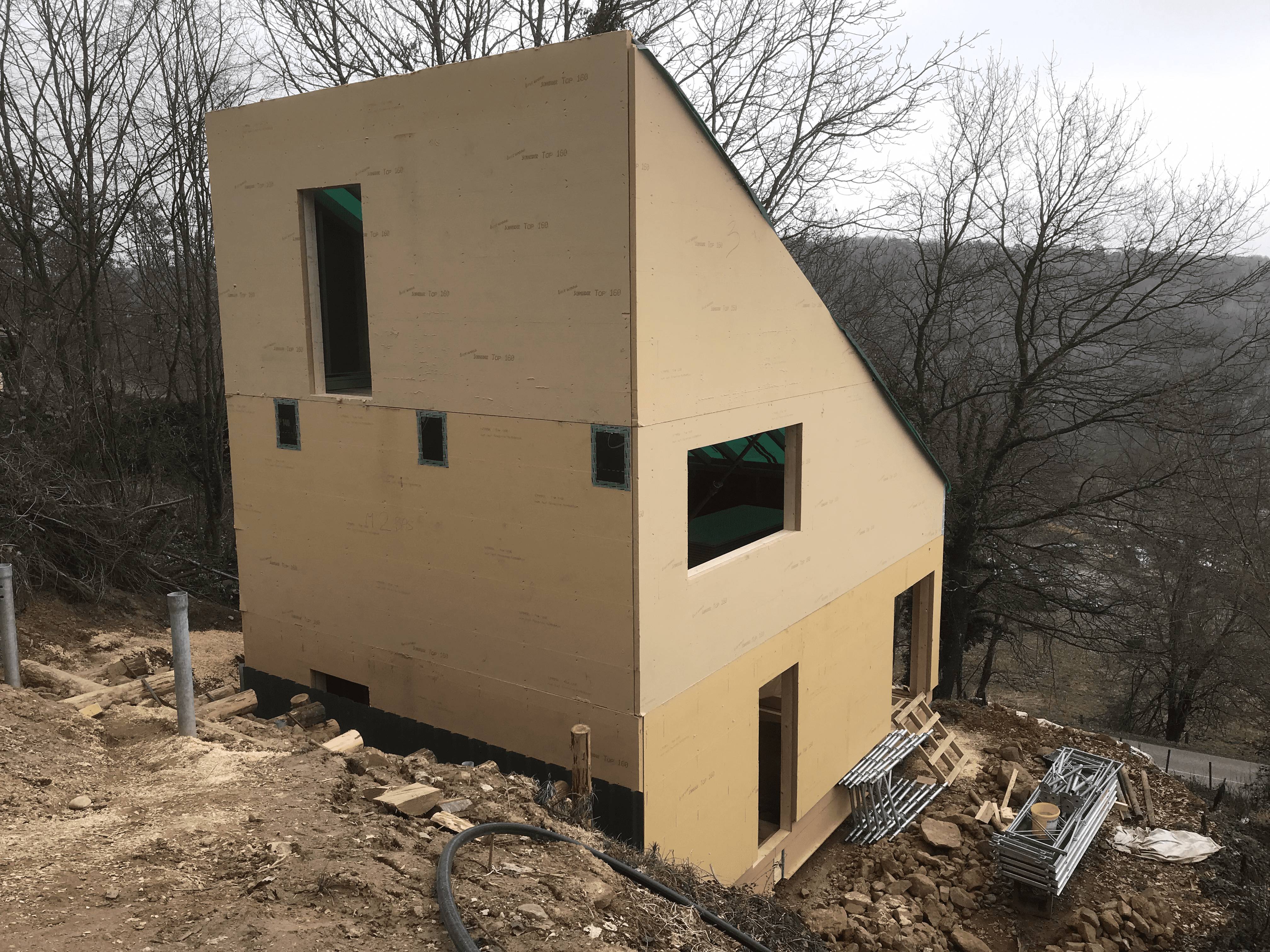 Construction d&#8217;une maison ossature bois à Mollkirch Obernai 2